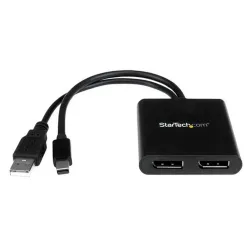 Multiplicador de Vídeo StarTech.com - Conecta Mini DisplayPort a 2 puertos DisplayPort - Hub MST - Negro - MSTMDP122DP Multiplicador de Vídeo StarTech.com - Conecta Mini DisplayPort a 2 puertos DisplayPort - Hub MST - Negro - MSTMDP122DP