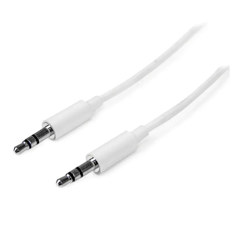 Cable de Audio StarTech.com - 3.5mm - Mini Jack Plug - Macho/Macho - 3m - Blanco - MU3MMMSWH