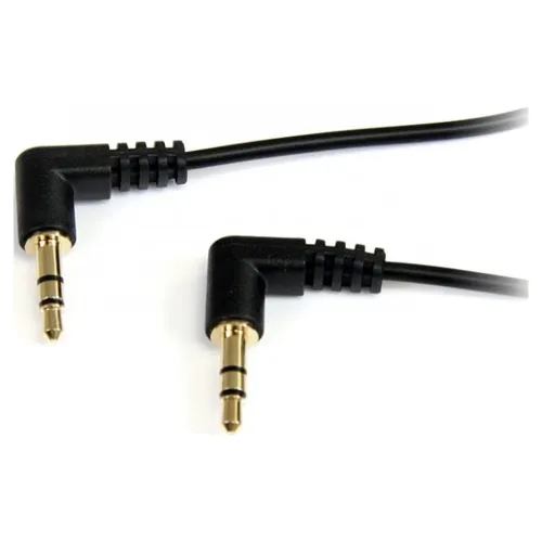 Cable de Audio StarTech.com - Estéreo - 3.5 mm - Delgado de Ángulo Recto - 91 cm - M/M - MU3MMS2RA Cable de Audio StarTech.com - Estéreo - 3.5 mm - Delgado de Ángulo Recto - 91 cm - M/M - MU3MMS2RA