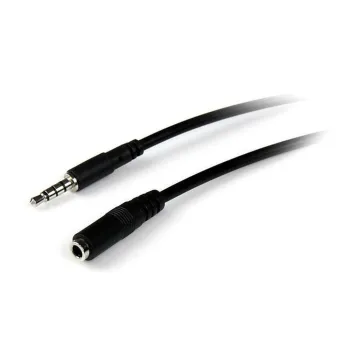 Cable StarTech.com Extensor para Audífonos y Diadema Headset Mini-Jack con Plug de 3.5mm - 2m - MUHSMF2M