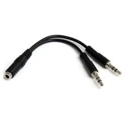 Divisor de Auriculares StarTech.com - 2x Mini-Jack 3.5mm 3 pines a Mini-Jack 3.5mm 4 pines - MUYHSFMM Divisor de Auriculares StarTech.com - 2x Mini-Jack 3.5mm 3 pines a Mini-Jack 3.5mm 4 pines - MUYHSFMM