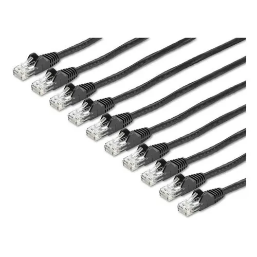 Cable de Red StarTech.com - Cat6 - RJ-45 - 4.6M - Negro - 10 Piezas - N6PATCH15BK10PK Cable de Red StarTech.com - Cat6 - RJ-45 - 4.6M - Negro - 10 Piezas - N6PATCH15BK10PK