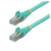 Cable de Red StarTech.com - Cat6a - RJ-45 - 0.9 M - Aguamarina - NLAQ-3F-CAT6A-PATCH