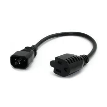 Cable StarTech.com de Alimentacion C14 a Nema 5-15R - para Computadora - 30cm - PAC100