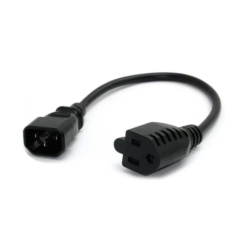 Cable StarTech.com de Alimentacion C14 a Nema 5-15R - para Computadora - 30cm - PAC100