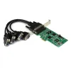 Tarjeta Adaptadora StarTech.com PCI Express - 4 Puertos Serial Combinación 2 x RS232, 2 x RS422/485 - PEX4S232485