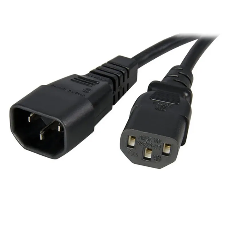 Cable StarTech.com 14 AWG Extension 90cm - Alimentación de Ordenador C14 a C13 - PXT100143