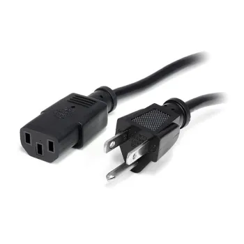 Cable de Poder StarTech.com PXT10112 - C13 a NEMA 5-15P - 3.6m - Negro - PXT10112
