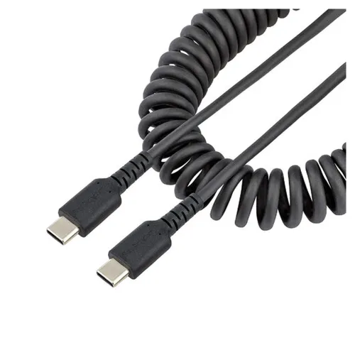 Cable StarTech.com - USB-C a USB-C - Espiral - 1m - Negro - R2CCC-1M-USB-CABLE Cable StarTech.com - USB-C a USB-C - Espiral - 1m - Negro - R2CCC-1M-USB-CABLE