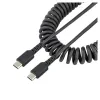 Cable StarTech.com - USB-C a USB-C - Espiral - 50cm - R2CCC-50C-USB-CABLE