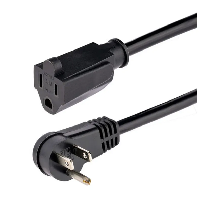 Cable de Extensión StarTech.com RFX-6F-POWER-CORD - 5-15P a 5-15R - 2m - Negro - RFX-6F-POWER-CORD