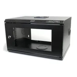 Gabinete StarTech.com - 19" - 6U - Puerta con Ventana - RK619WALL Gabinete StarTech.com - 19" - 6U - Puerta con Ventana - RK619WALL