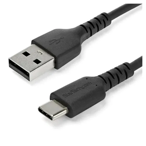 Cable USB StarTech.com RUSB2AC2MB - USB 2.0 a USB-C - 2 Mts - Fibra Aramida - Negro - RUSB2AC2MB Cable USB StarTech.com RUSB2AC2MB - USB 2.0 a USB-C - 2 Mts - Fibra Aramida - Negro - RUSB2AC2MB