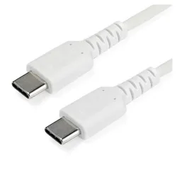 Cable USB StarTech.com RUSB2CC1MW - USB Tipo C - 1 M - Fibra Aramida - Blanco - RUSB2CC1MW Cable USB StarTech.com RUSB2CC1MW - USB Tipo C - 1 M - Fibra Aramida - Blanco - RUSB2CC1MW
