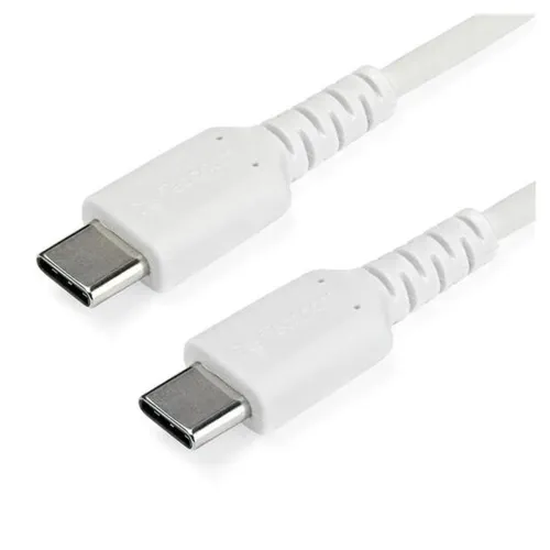 Cable USB StarTech.com RUSB2CC1MW - USB Tipo C - 1 M - Fibra Aramida - Blanco - RUSB2CC1MW Cable USB StarTech.com RUSB2CC1MW - USB Tipo C - 1 M - Fibra Aramida - Blanco - RUSB2CC1MW