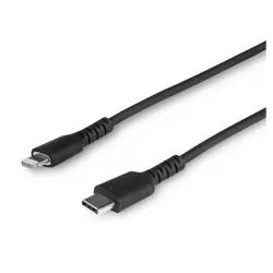 Cable USB StarTech.com RUSBCLTMM1MB - USB-C a Lightning - 1 M - Fibra Aramida - Negro - RUSBCLTMM1MB Cable USB StarTech.com RUSBCLTMM1MB - USB-C a Lightning - 1 M - Fibra Aramida - Negro - RUSBCLTMM1MB