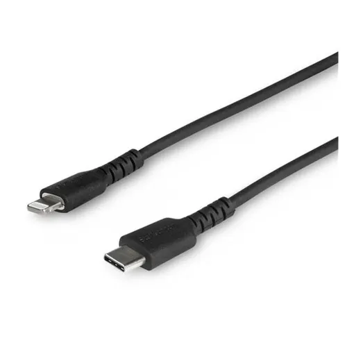 Cable USB StarTech.com RUSBCLTMM1MB - USB-C a Lightning - 1 M - Fibra Aramida - Negro - RUSBCLTMM1MB Cable USB StarTech.com RUSBCLTMM1MB - USB-C a Lightning - 1 M - Fibra Aramida - Negro - RUSBCLTMM1MB