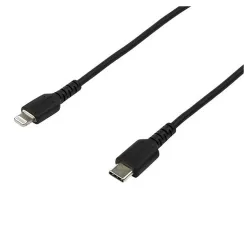 Cable USB StarTech.com RUSBCLTMM2MB - USB-C a Lightning - 2 Mts - Fibra Aramida - Negro - RUSBCLTMM2MB Cable USB StarTech.com RUSBCLTMM2MB - USB-C a Lightning - 2 Mts - Fibra Aramida - Negro - RUSBCLTMM2MB