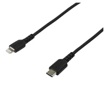 Cable USB StarTech.com RUSBCLTMM2MB - USB-C a Lightning - 2 Mts - Fibra Aramida - Negro - RUSBCLTMM2MB