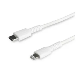Cable USB StarTech.com RUSBCLTMM2MW - USB-C a Lightning - 2 Mts - Fibra Aramida - Blanco - RUSBCLTMM2MW Cable USB StarTech.com RUSBCLTMM2MW - USB-C a Lightning - 2 Mts - Fibra Aramida - Blanco - RUSBCLTMM2MW