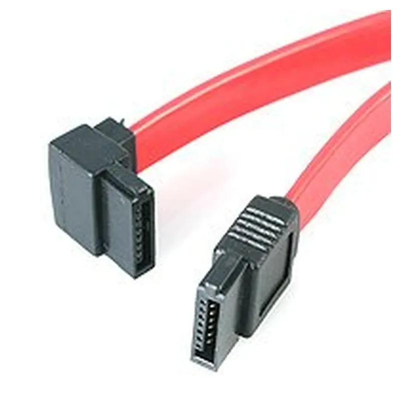 Cable SATA StarTech.com - 7 Pines - 45cm - Acodado - Rojo - SATA18LA1
