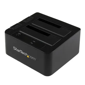 Docking Station StarTech.com - 2.5"/3.5" - USB 3.0 - SATA - eSATA - HDD/SSD - 2 bahías - Negro - SDOCK2U33EB