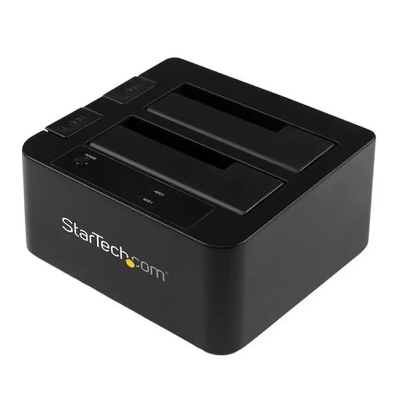 Docking Station StarTech.com - 2.5"/3.5" - USB 3.0 - SATA - eSATA - HDD/SSD - 2 bahías - Negro - SDOCK2U33EB
