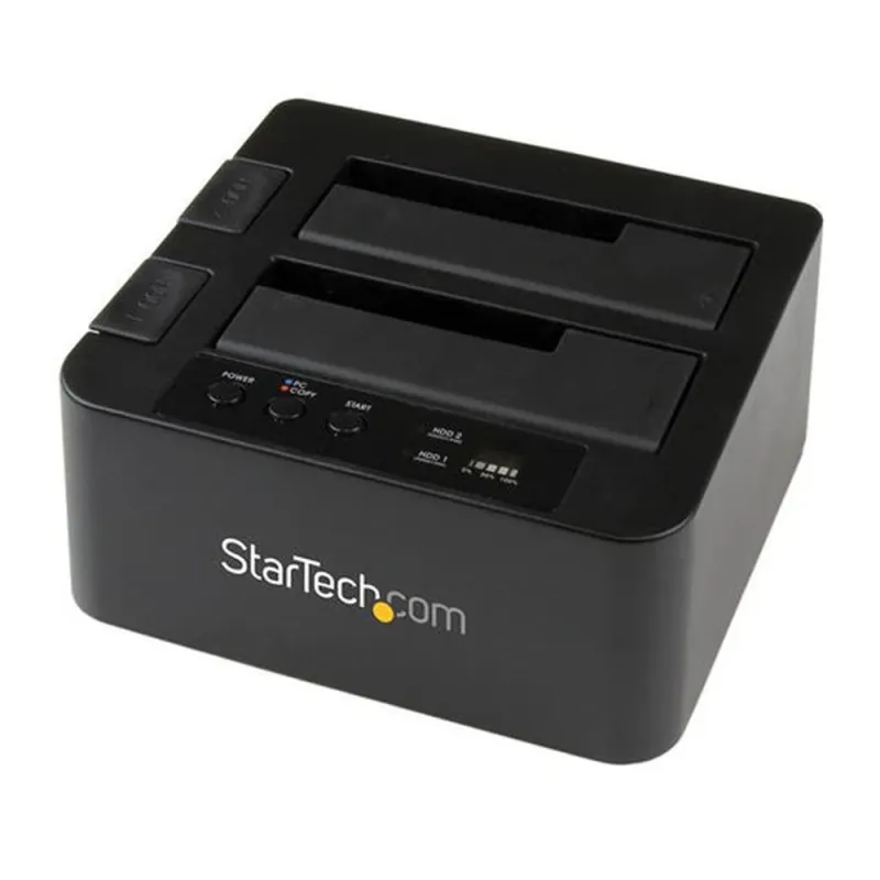 Docking Station Startech.com - 2.5"/3.5" - USB 3.0 - eSATA - SATA - HDD/SSD - 2 bahías - Negro - SDOCK2U33RE