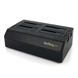 Docking Station StarTech.com - 2.5"/3.5" - USB 3.0 - SATA - HDD/SSD - 4 bahías - Negro - SDOCK4U33 Docking Station StarTech.com - 2.5"/3.5" - USB 3.0 - SATA - HDD/SSD - 4 bahías - Negro - SDOCK4U33