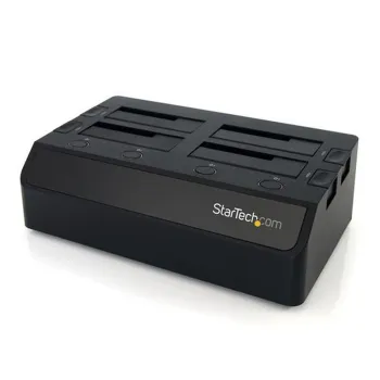 Docking Station StarTech.com - 2.5"/3.5" - USB 3.0 - SATA - HDD/SSD - 4 bahías - Negro - SDOCK4U33