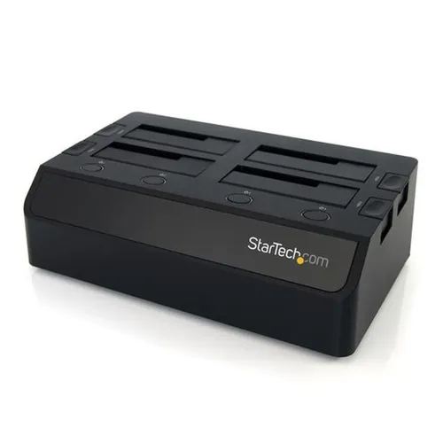 Docking Station StarTech.com - 2.5"/3.5" - USB 3.0 - SATA - HDD/SSD - 4 bahías - Negro - SDOCK4U33 Docking Station StarTech.com - 2.5"/3.5" - USB 3.0 - SATA - HDD/SSD - 4 bahías - Negro - SDOCK4U33