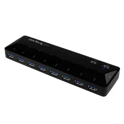 HUB USB StarTech.com ST103008U2C - 10 Puertos USB 3.0 - 2 Puertos 1.5A - Negro - ST103008U2C HUB USB StarTech.com ST103008U2C - 10 Puertos USB 3.0 - 2 Puertos 1.5A - Negro - ST103008U2C