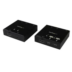 Extensor de Vídeo Startech.com - HDMI - RJ45 - Cat6 - Hub USB 4 Puertos - 50m - 1080p - ST121USBHD Extensor de Vídeo Startech.com - HDMI - RJ45 - Cat6 - Hub USB 4 Puertos - 50m - 1080p - ST121USBHD