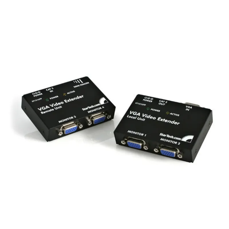Kit Extensor de Video StarTech.com VGA 2 Puertos Locales - 2X Remotos por Cat5 - ST121UTP