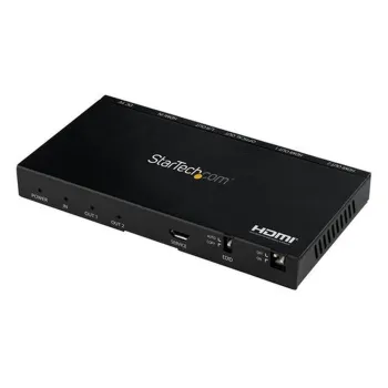 Video Splitter StarTech.com ST122HD20S - HDMI - Escalador Interno - Negro - ST122HD20S
