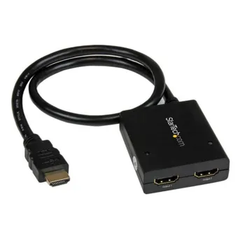 Divisor de Vídeo StarTech.com HDMI de 2 Puertos - Splitter HDMI 4k 30Hz de 2x1 Alimentado por USB - ST122HD4KU
