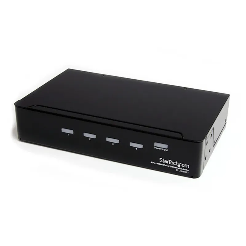 Divisor StarTech.com ST124HDMI2 - HDMI 4 Puertos - Audio Splitter - 1920x1200 - 1080p - ST124HDMI2
