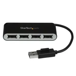 Hub StarTech.com ST4200MINI2 - USB 2.0 - 4 Puertos - Negro - ST4200MINI2 Hub StarTech.com ST4200MINI2 - USB 2.0 - 4 Puertos - Negro - ST4200MINI2