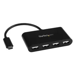Hub USB StarTech.com ST4200MINIC - 4 Puertos - USB Tipo C a USB Tipo A - Negro - ST4200MINIC Hub USB StarTech.com ST4200MINIC - 4 Puertos - USB Tipo C a USB Tipo A - Negro - ST4200MINIC