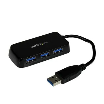 Adaptador StarTech.com Hub USB 3.0 Super Speed para Laptop de 4 Puertos - ST4300MINU3B