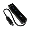 Adaptador StarTech.com Concentrador Hub USB 3.0 Super Speed Portátil de 4 Puertos Salidas - especialStartech.com - ST4300PBU3