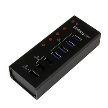 HUB Concentrador StarTech.com - 4 Puertos USB 3.0 - 3 de Carga USB - Carcasa de Metal - ST4300U3C3