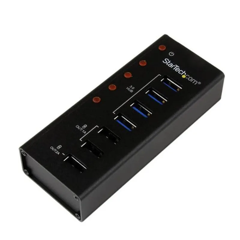 HUB Concentrador StarTech.com - 4 Puertos USB 3.0 - 3 de Carga USB - Carcasa de Metal - ST4300U3C3