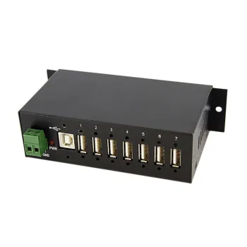 Concentrador HUB Industrial StarTech.com - 7 Puertos USB 2.0 - Montaje en Superficie - ST7200USBM