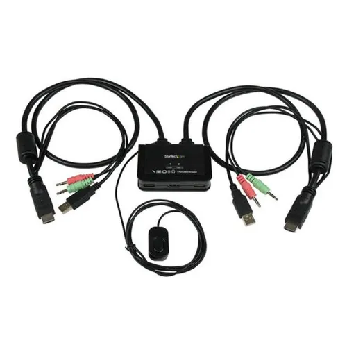 KVM StarTech.com - 2 Puertos HDMI - 2x USB - 2x 3.5mm - 85 cm - SV211HDUA KVM StarTech.com - 2 Puertos HDMI - 2x USB - 2x 3.5mm - 85 cm - SV211HDUA