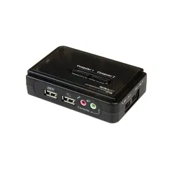 KVM StarTech.com - 2 Puertos VGA - 2x USB-A - 2x USB-B - 2x 3.5mm - SV211KUSB KVM StarTech.com - 2 Puertos VGA - 2x USB-A - 2x USB-B - 2x 3.5mm - SV211KUSB