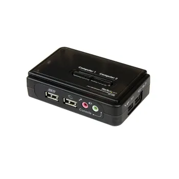KVM StarTech.com - 2 Puertos VGA - 2x USB-A - 2x USB-B - 2x 3.5mm - SV211KUSB