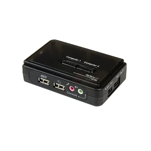 KVM StarTech.com - 2 Puertos VGA - 2x USB-A - 2x USB-B - 2x 3.5mm - SV211KUSB KVM StarTech.com - 2 Puertos VGA - 2x USB-A - 2x USB-B - 2x 3.5mm - SV211KUSB