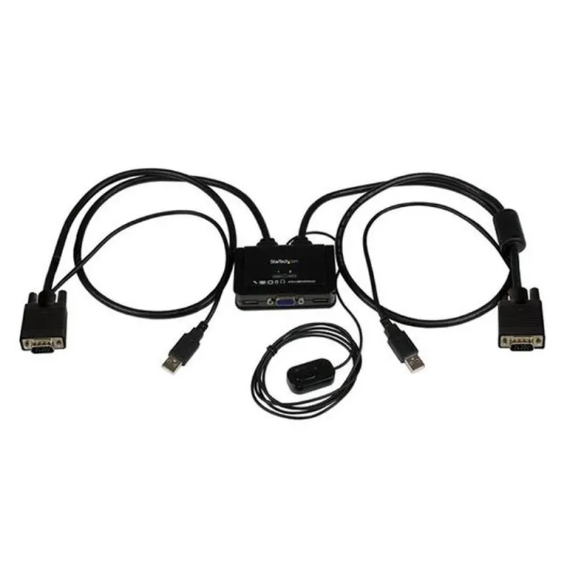 KVM StarTech.com - 2 Puertos VGA - 2x USB - 85cm - SV211USB