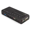 KVM StarTech.com - 4 Puertos VGA - 2x USB 2.0 - 4x 3.5mm - SV411KUSB